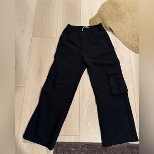 DISSH wide leg Black cargo Trousers